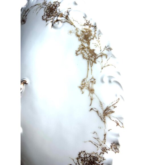 Extremely Rare Marks Antique 1800s Haviland Limoges Porcelain Dish Rare Pattern - Picture 12 of 16